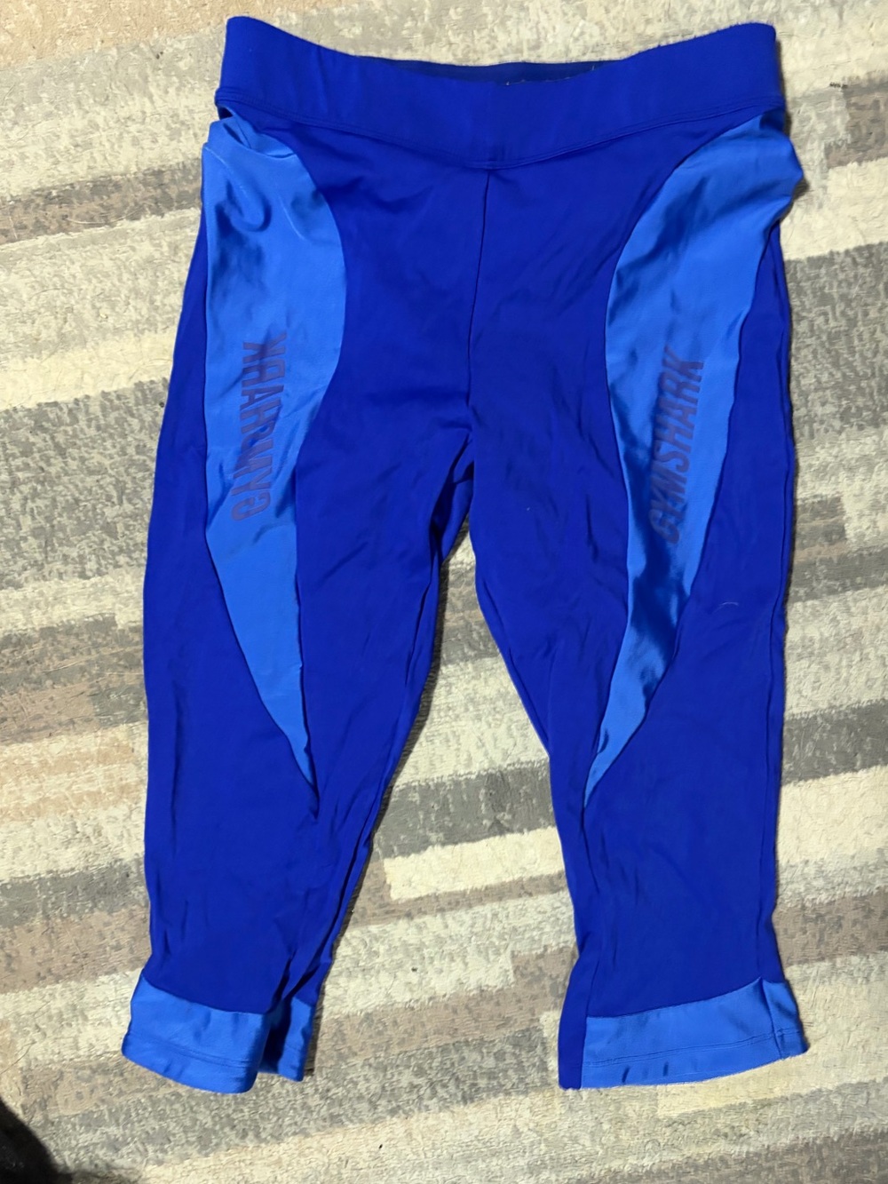 Gymshark Girls Royal and Light Blue Capri Leggings